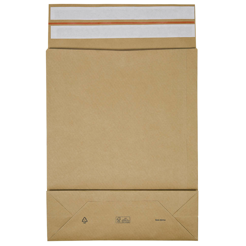 BONG Faltentaschen e-Green ca. DIN C3 ohne Fenster braun mit 12,0 cm Falte, 200 St.