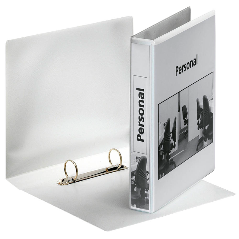 Esselte Präsentationsringbücher 2-Ringe weiß 4,6 cm DIN A5 hoch, 12 St.