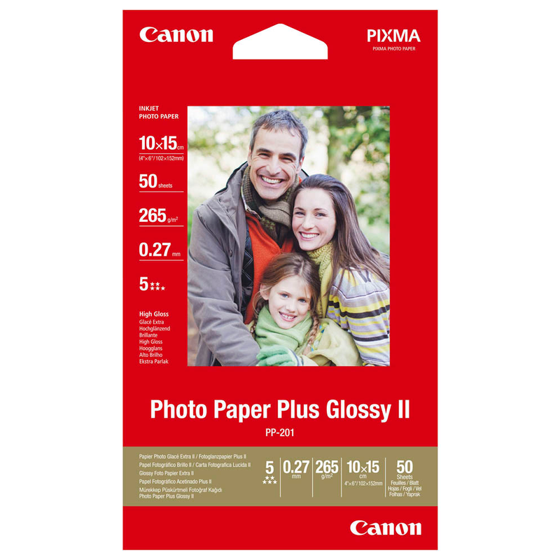 Canon Fotopapier PP-201 10,0 x 15,0 cm hochglänzend 265 g/qm 50 Blatt