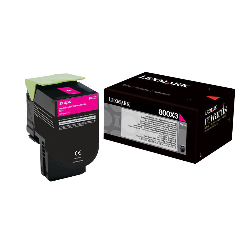Lexmark Toner-Kit magenta HC plus (80C0X30, 800X3)