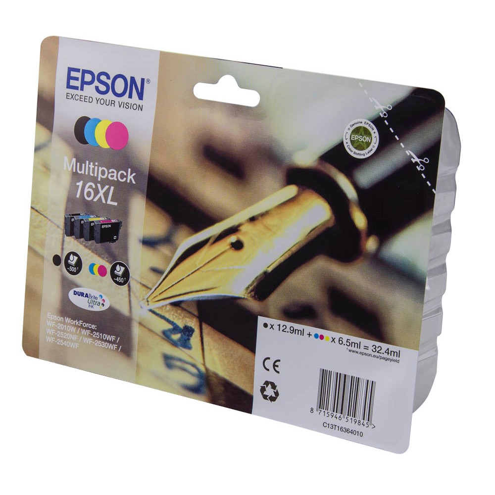 Epson 16 XL / C13T16364012 Tinten Multipack CMYK (4er Set)