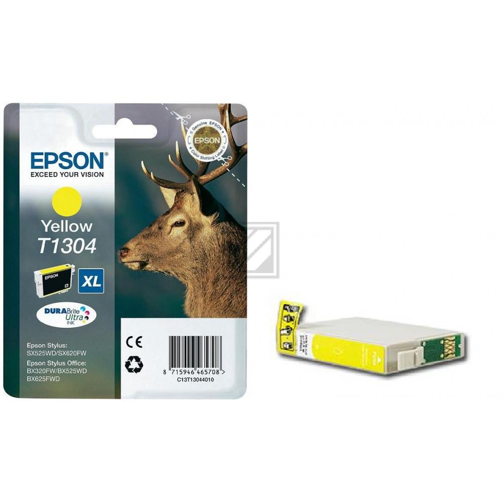 Epson Tintenpatrone gelb HC (C13T13044012, T1304)