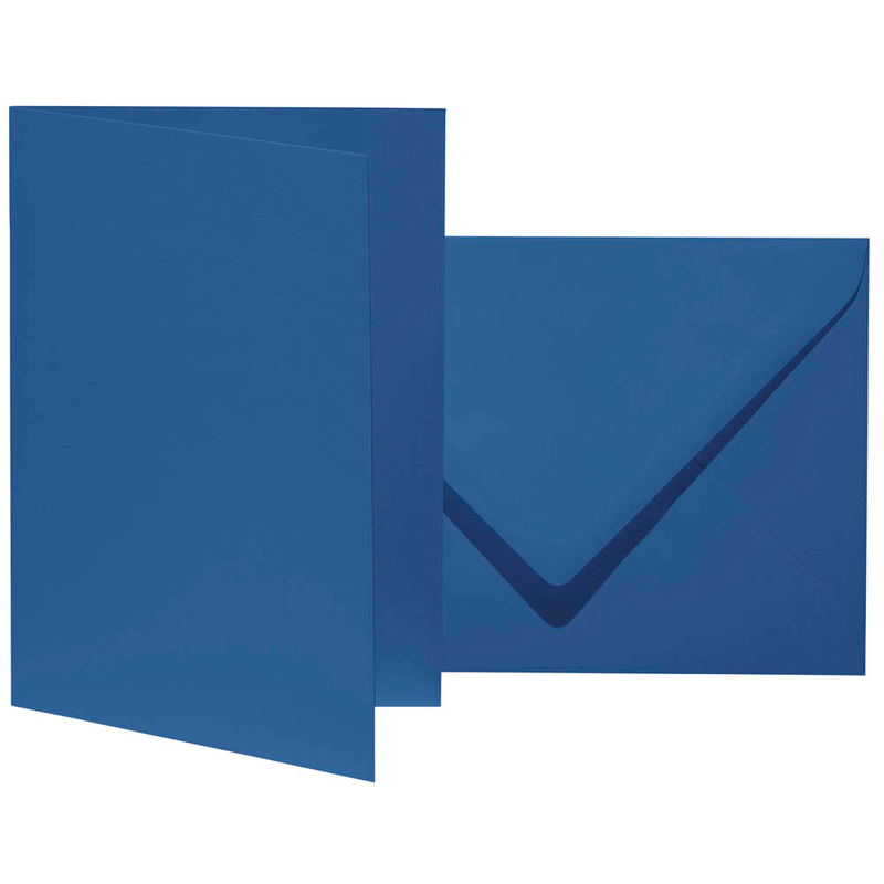 artoz Faltkarten mit Briefumschlägen Mosaic 943601-418 marine DIN B6, 10 St.