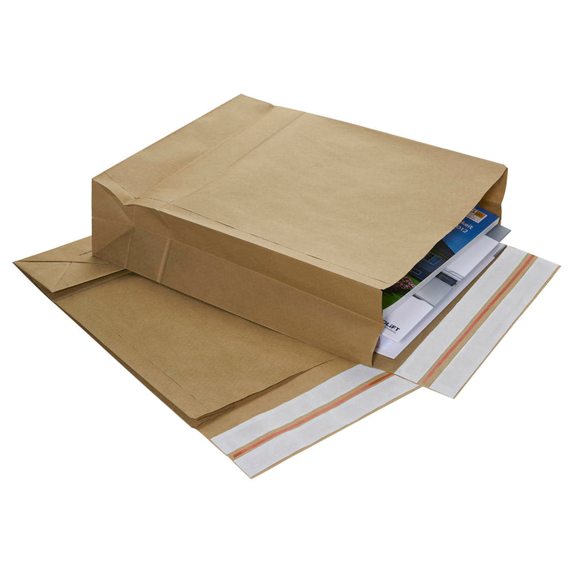 BONG Faltentaschen e-Green ca. DIN C3 ohne Fenster braun mit 12,0 cm Falte, 200 St.
