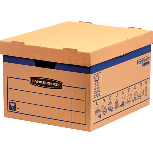 Bankers Box Umzugskartons SmoothMove Prime 44,5 x 38,7 x 29,4 cm, 10 St.