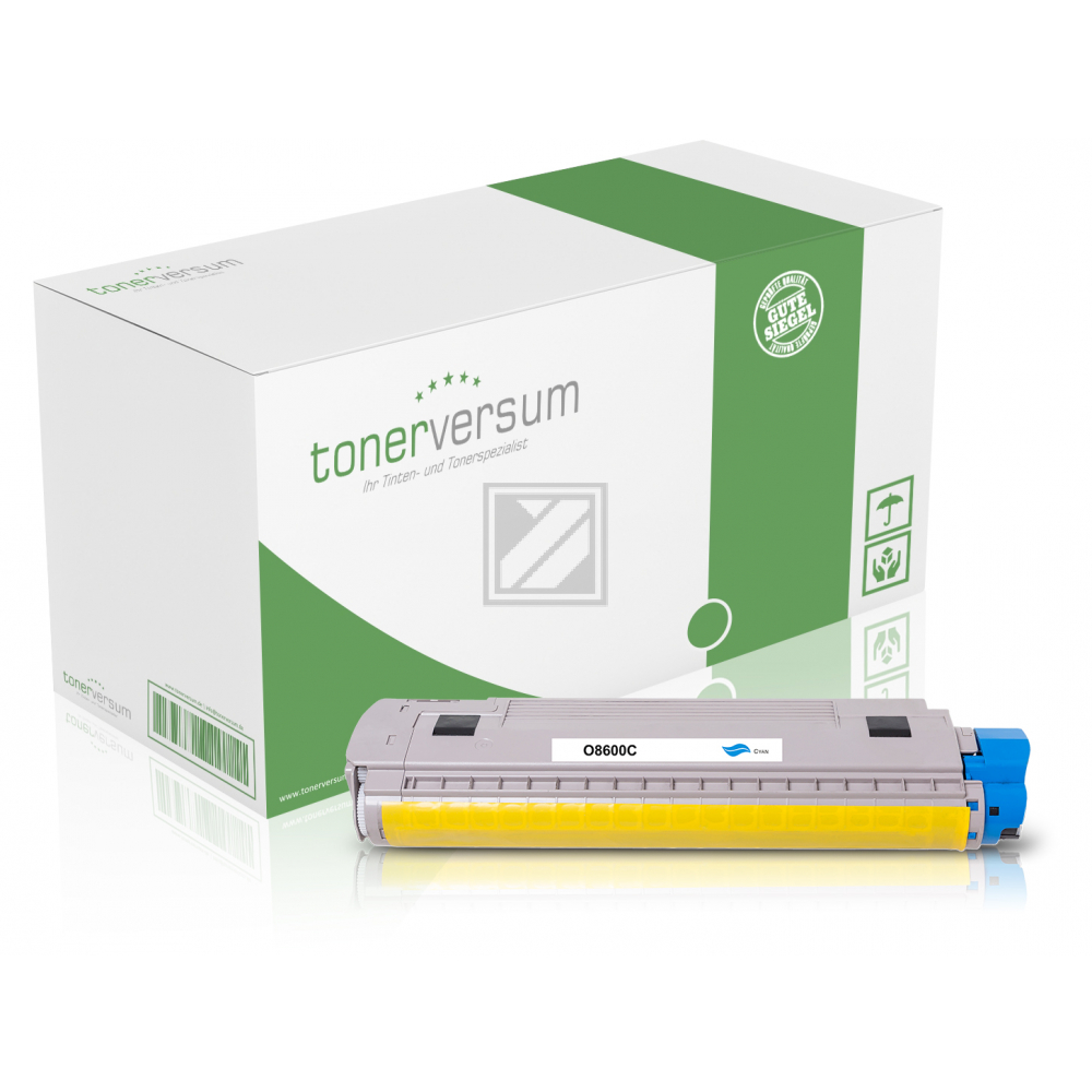 Tonerversum Toner-Kit cyan (103019) ersetzt 43487711