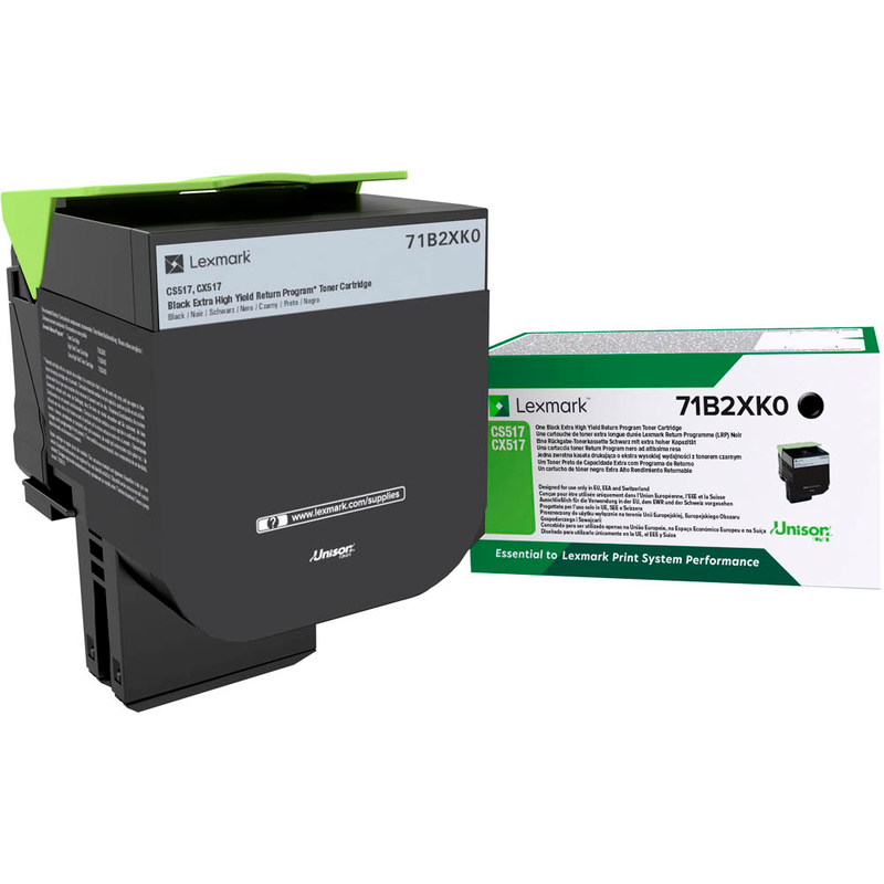 Lexmark Toner-Kit Return schwarz HC plus (71B2XK0)