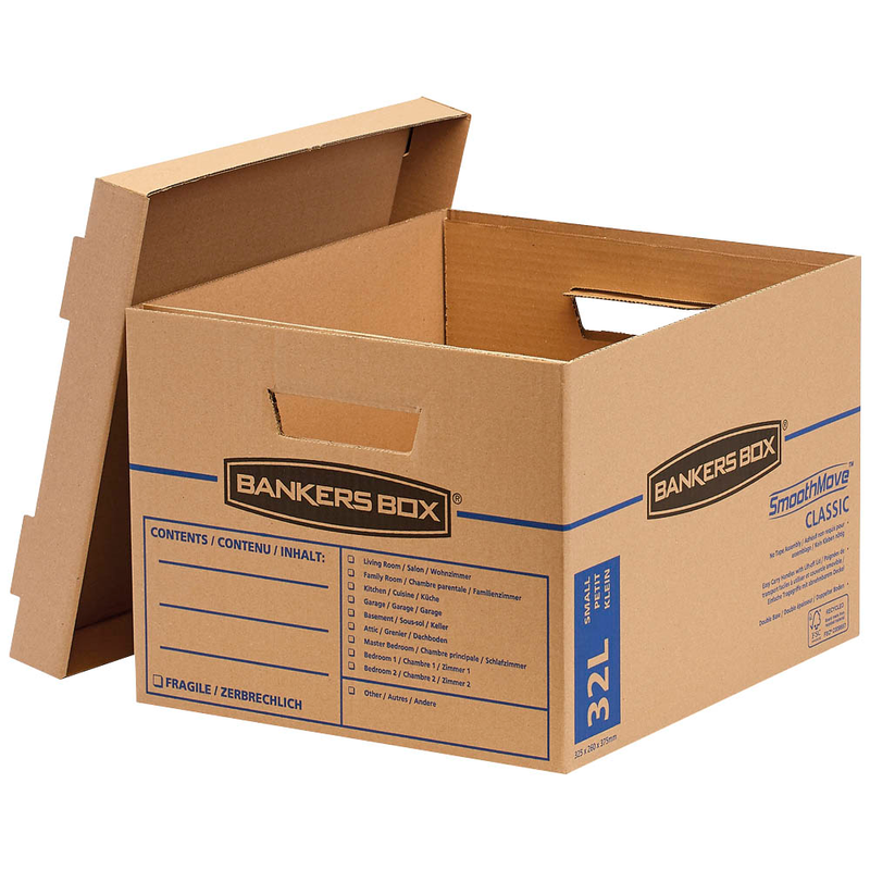 Bankers Box Umzugskartons SmoothMove Umzugsbox, 10 St.