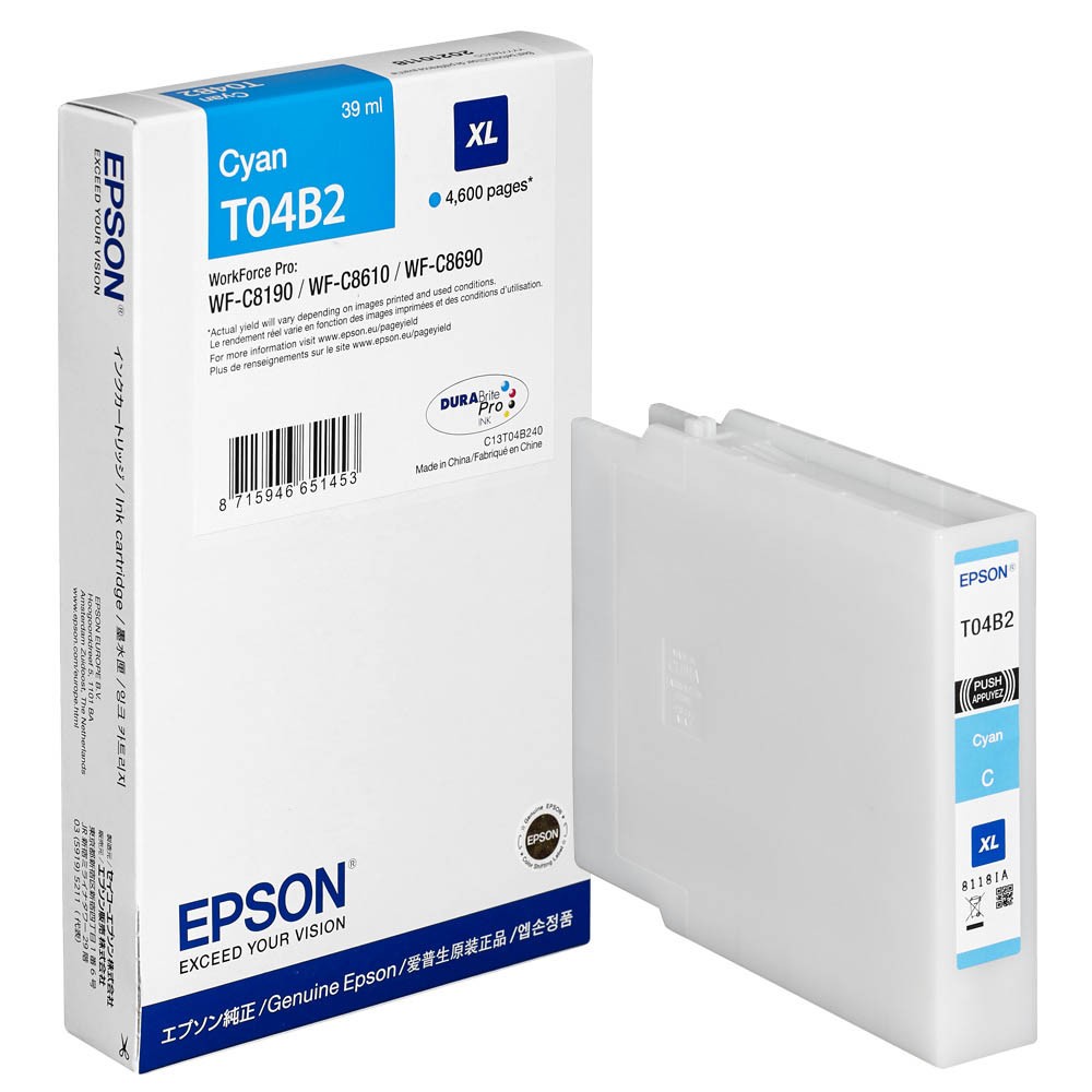 Epson T04B2XL / C13T04B240 Tinte Cyan