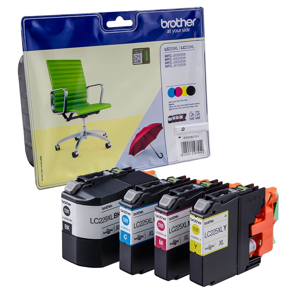 Brother LC-229XLVALBPDR Tinten Multipack CMYK (4er Set)
