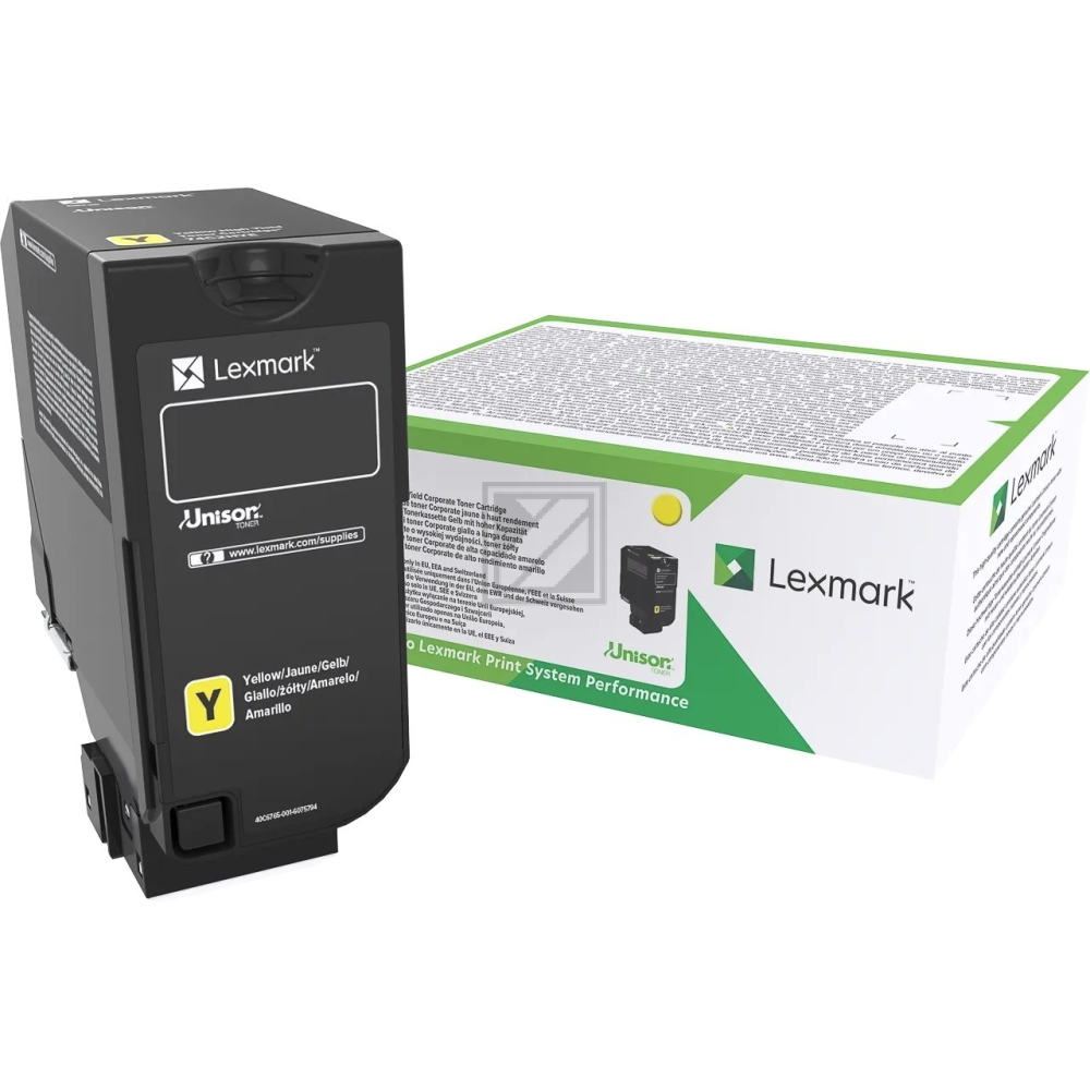 Lexmark Toner-Kit Corporate gelb HC plus (74C2HYE)