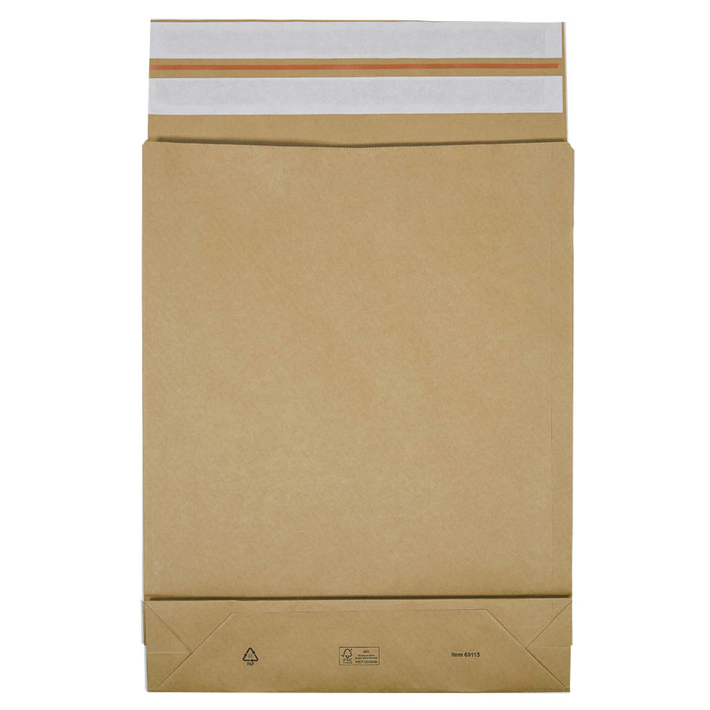 BONG Faltentaschen e-Green ca. DIN C3 ohne Fenster braun mit 8,0 cm Falte, 200 St.
