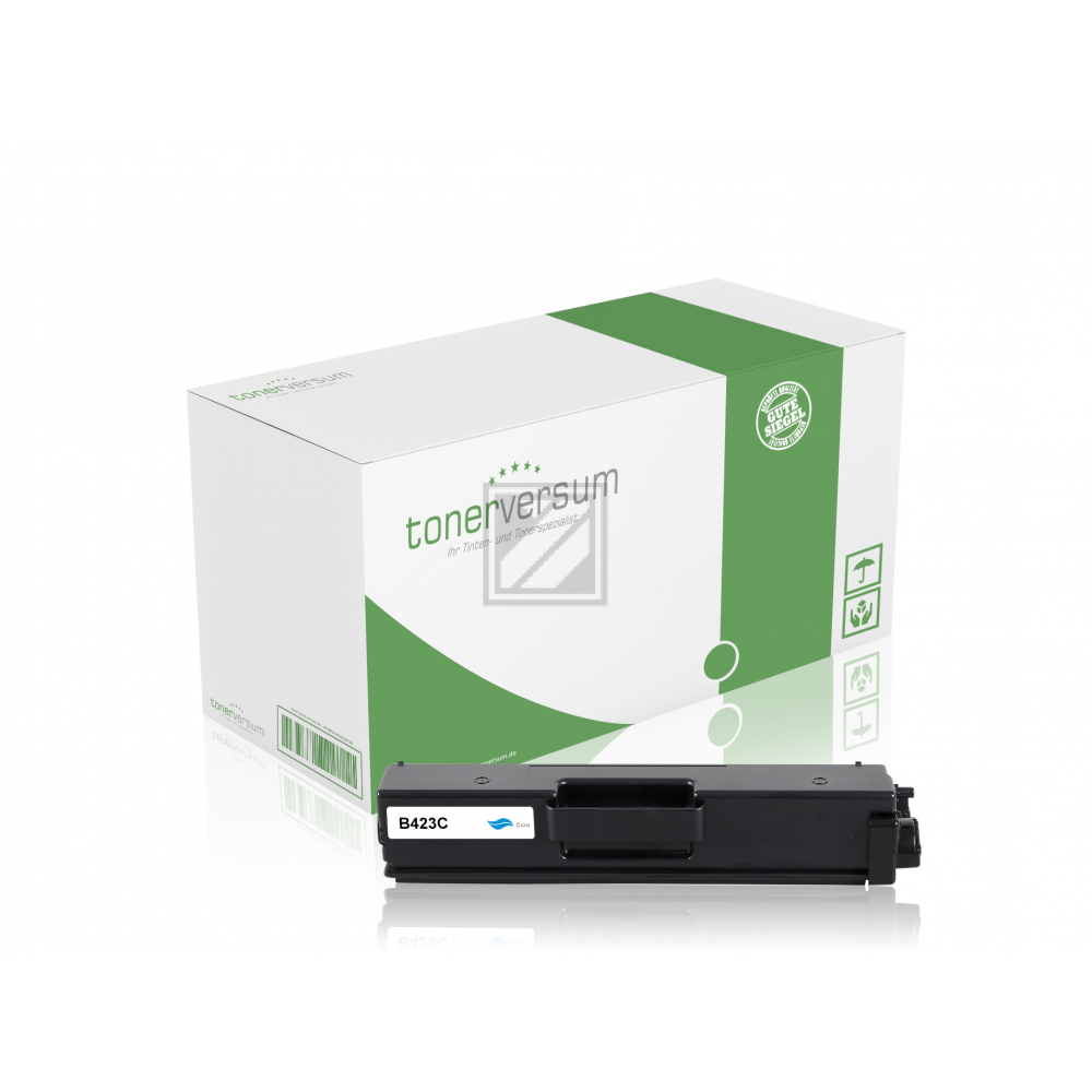 Tonerversum Toner-Kartusche cyan HC (TV104138) ersetzt TN-423C
