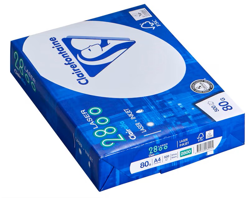 Clairefontaine Kopierpapier Laser2800 DIN A4 80 g/qm 500 Blatt