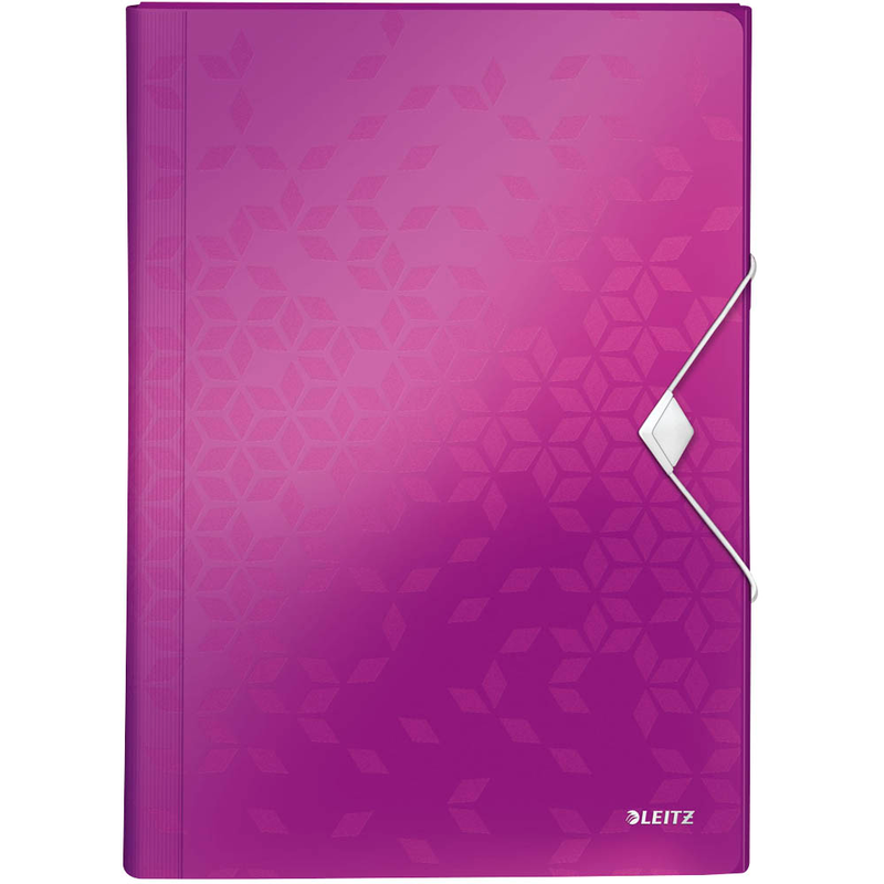 LEITZ Fächermappe WOW 4589 6 Fächer violett, 1 St.