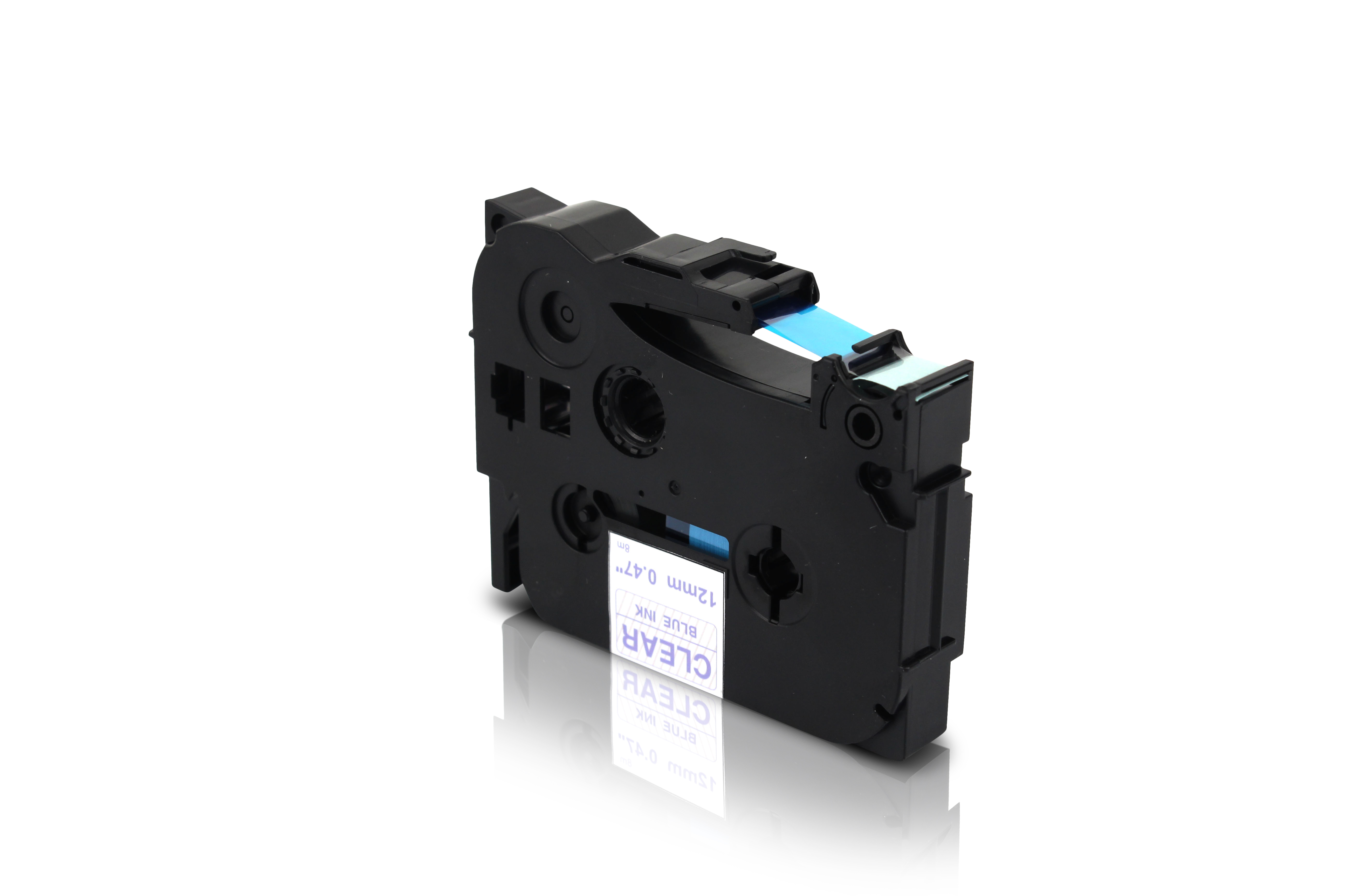 Kompatibel zu Brother TZe-133 P-Touch Schriftband 12mm blau/transparent