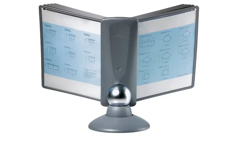 DURABLE Sichttafelsystem SHERPA motion komplett 558737 DIN A4 grau mit 10 St. Sichttafeln, 1 St.