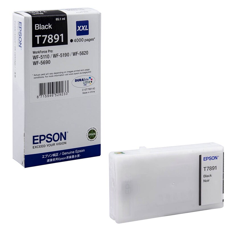 Epson Tintenpatrone schwarz HC plus (C13T78914010, T7891)