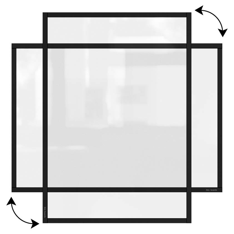 ALLboards Magnetrahmen selbstklebend schwarz A3, 1 St.