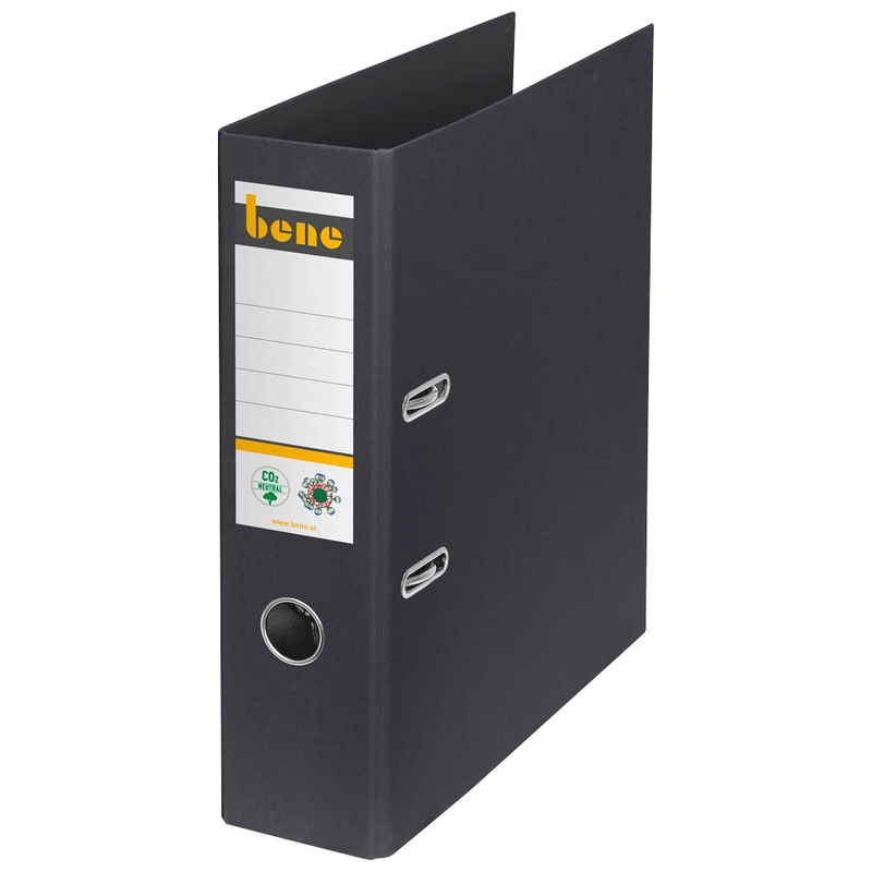 bene No.1 Ordner schwarz Karton 8,0 cm DIN A4, 1 St.