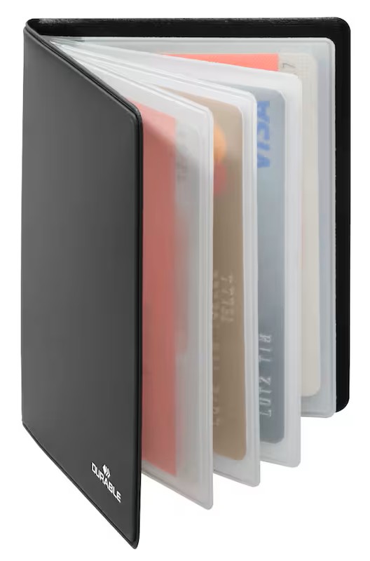 DURABLE Kreditkartenetui RFID SECURE schwarz 5,4 x 8,5 cm, 1 St.