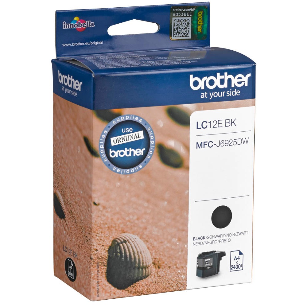 Brother Tintenpatrone schwarz (LC-12EBK)