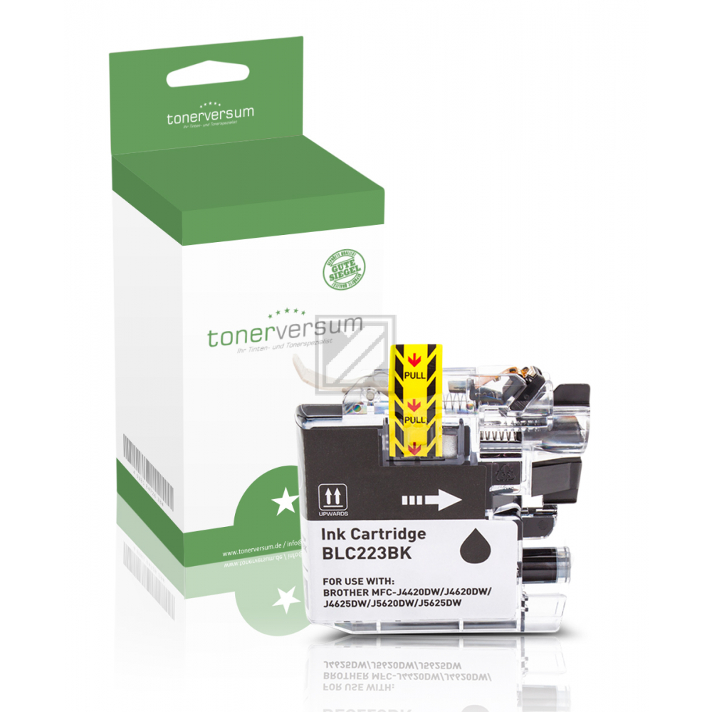 Tonerversum Tintenpatrone schwarz (100117) ersetzt LC-223Bk