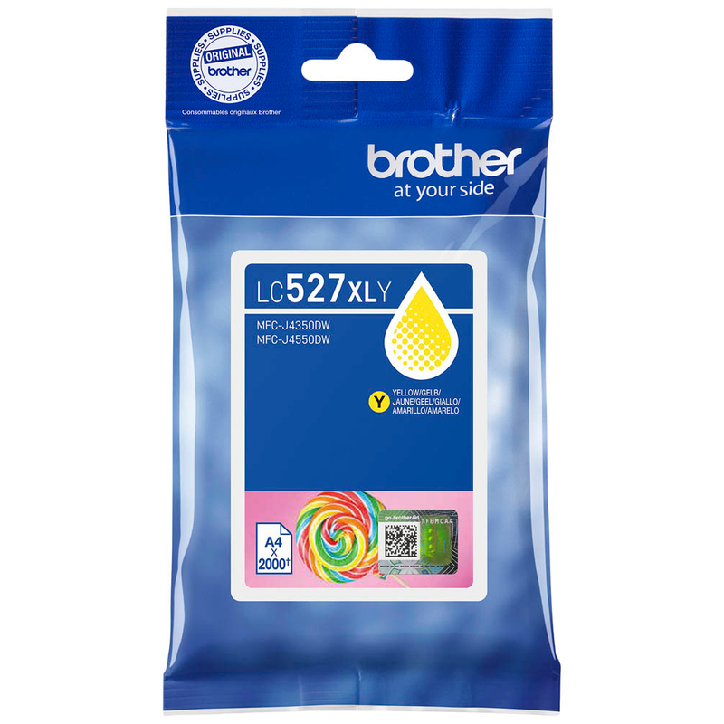 Brother Tintenpatrone gelb HC (LC-527XLY)