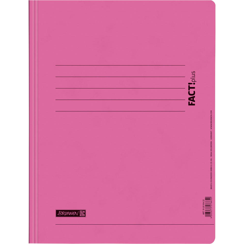 BRUNNEN Schnellhefter FACT!plus Karton rosa DIN A4, 1 St.