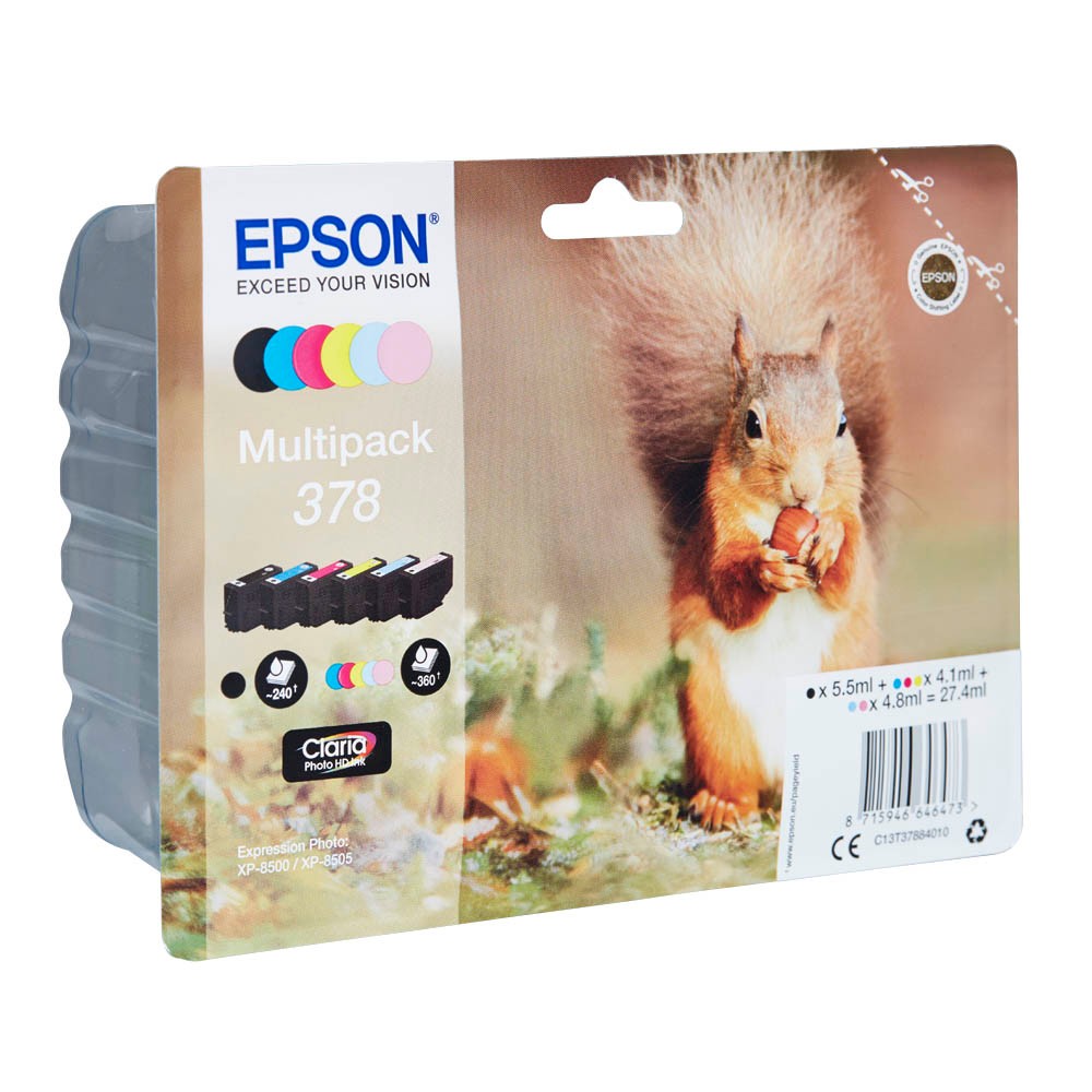 Epson 378 / C13T37884010 Tinten Multipack CMYK (6er Set)