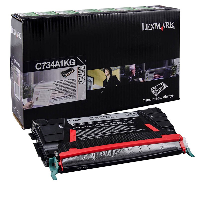Lexmark Toner-Kartusche Prebate schwarz (C734A1KG)