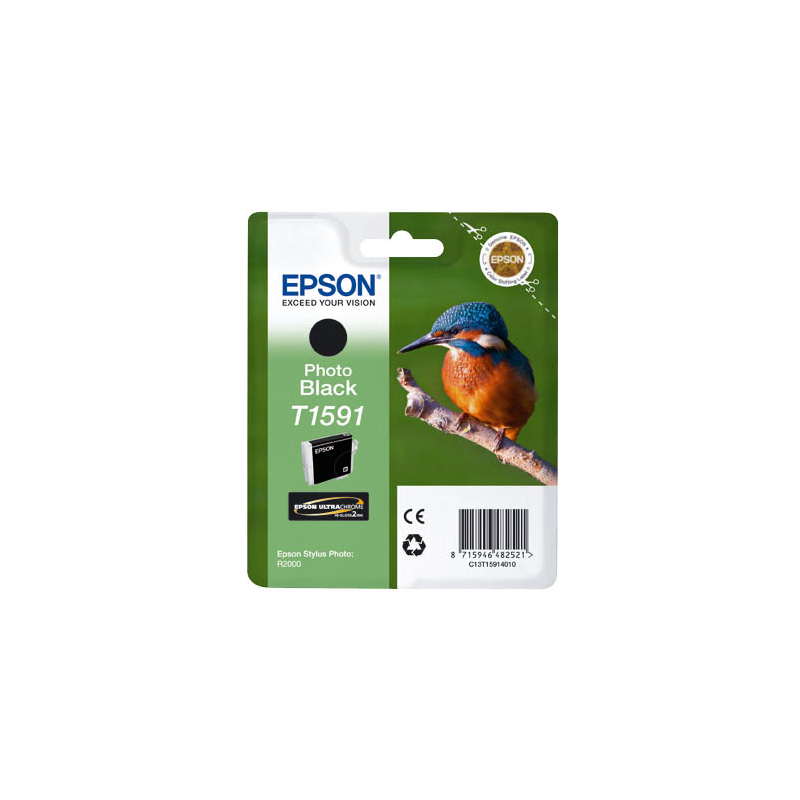 Epson Tintenpatrone photo schwarz (C13T15914010, T1591)