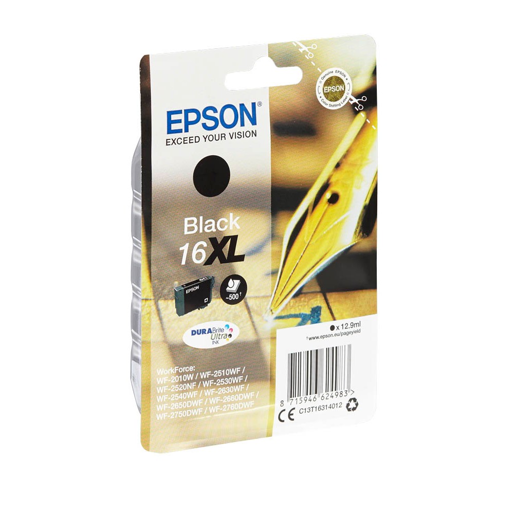 Epson 16 XL / C13T16314012 Tinte Black