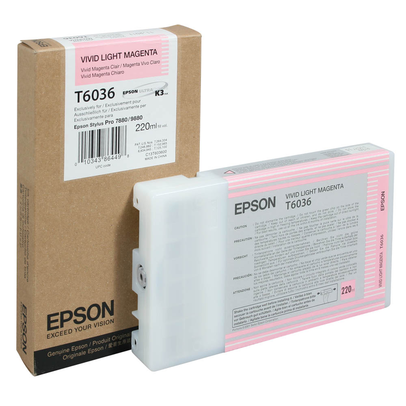 Epson Tintenpatrone magenta light HC (C13T603600, T6036)