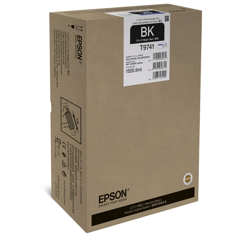 Epson Tintenpatrone schwarz HC (C13T97410N, T9741N)