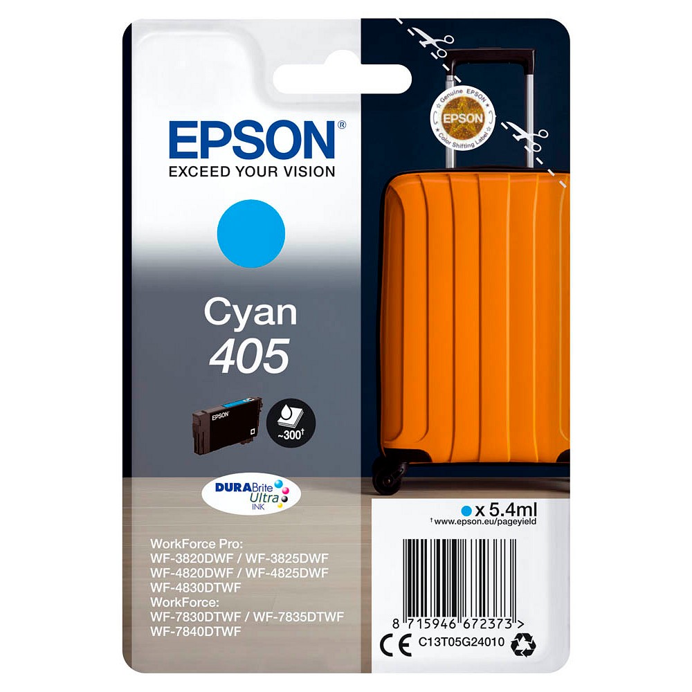 Epson 405 / C13T05G24010 Tinte Cyan