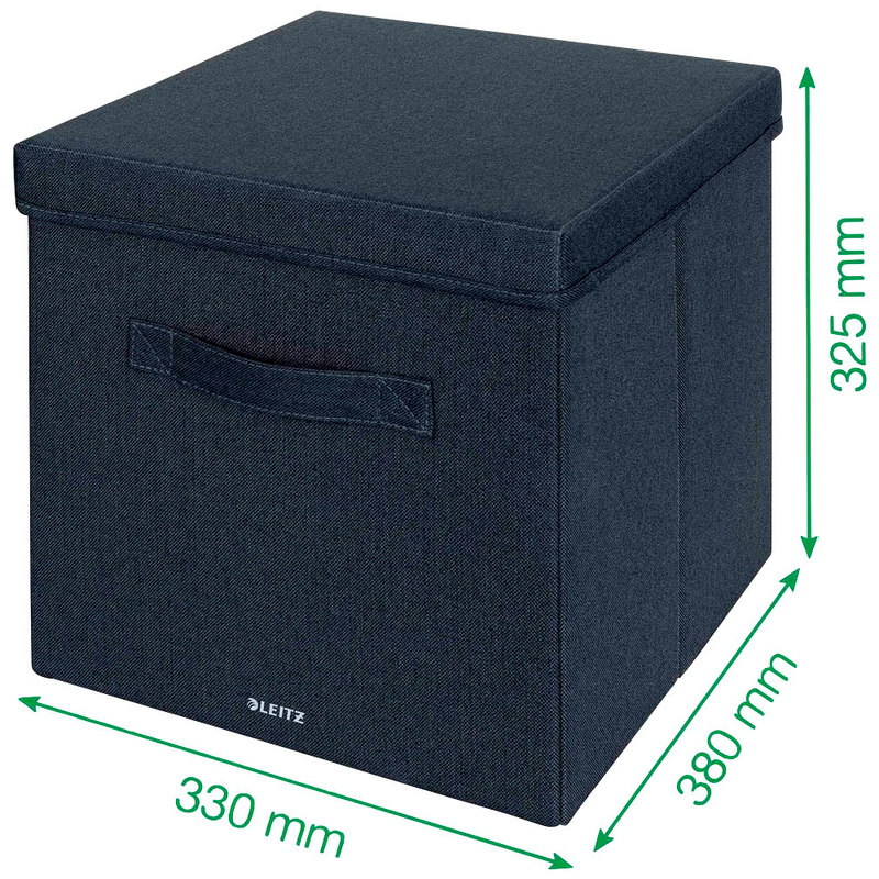 LEITZ Aufbewahrungsboxen grau 33,0 x 38,0 x 32,5 cm, 2 St.