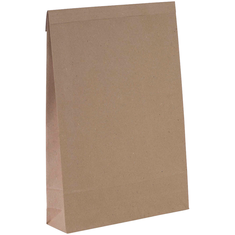 flexiPAK Faltentaschen classic eco Doppelfixverschluss ca. DIN A3 ohne Fenster natur mit 8,0 cm Falte, 300 St.