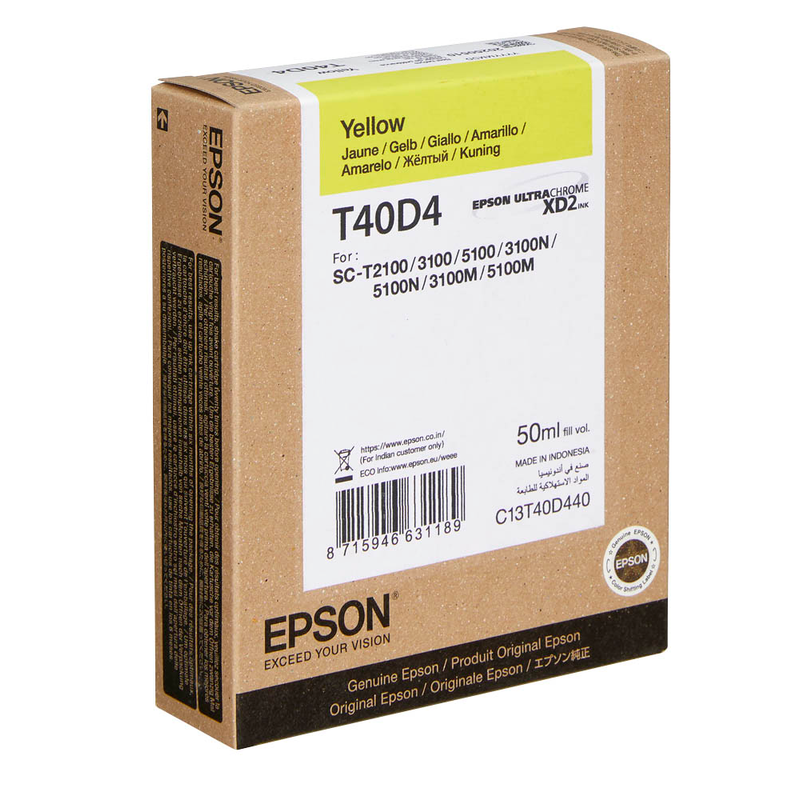 Epson Tintenpatrone gelb HC (C13T40D440, T40D4)