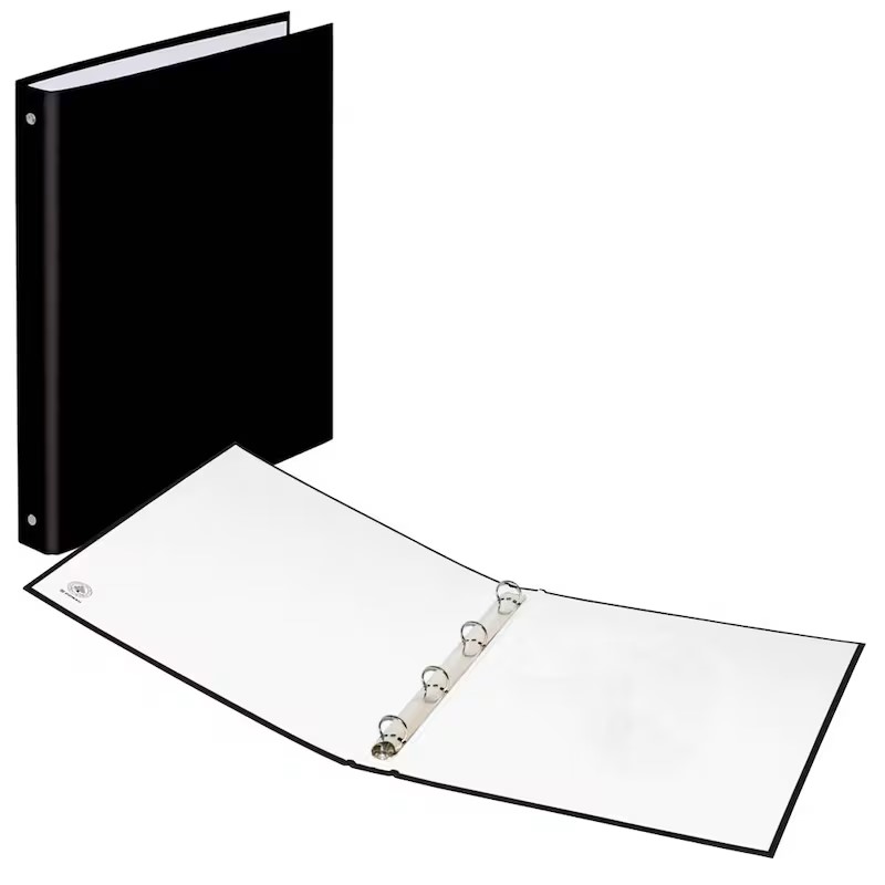 DONAU Ringbuch 4-Ringe schwarz 2,5 cm DIN A4, 1 St.