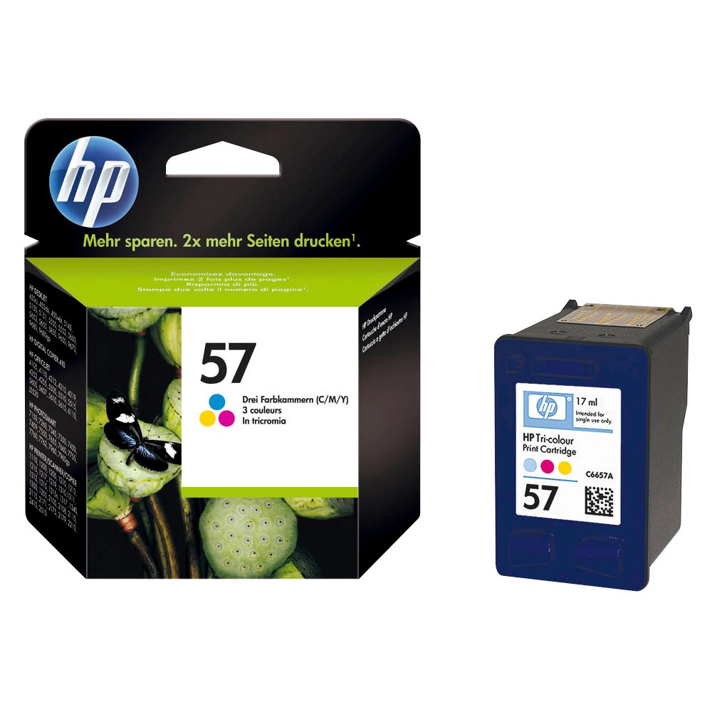 HP Tintendruckkopf cyan/magenta/gelb HC (C6657AE, 57)