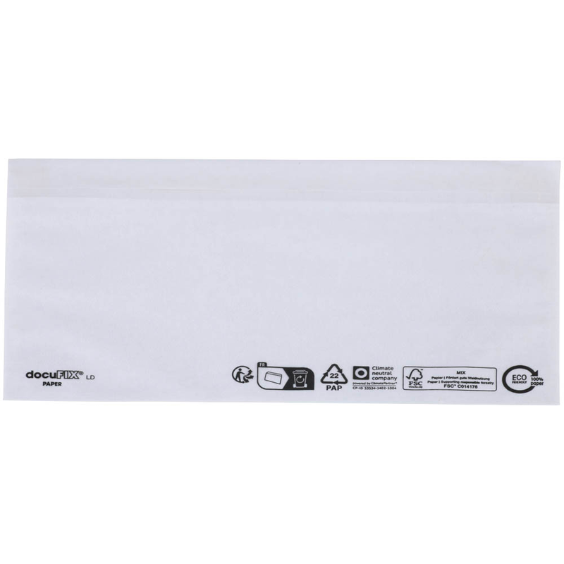 docuFIX® PAPER Lieferscheintaschen Papier DIN lang 1.000 St.
