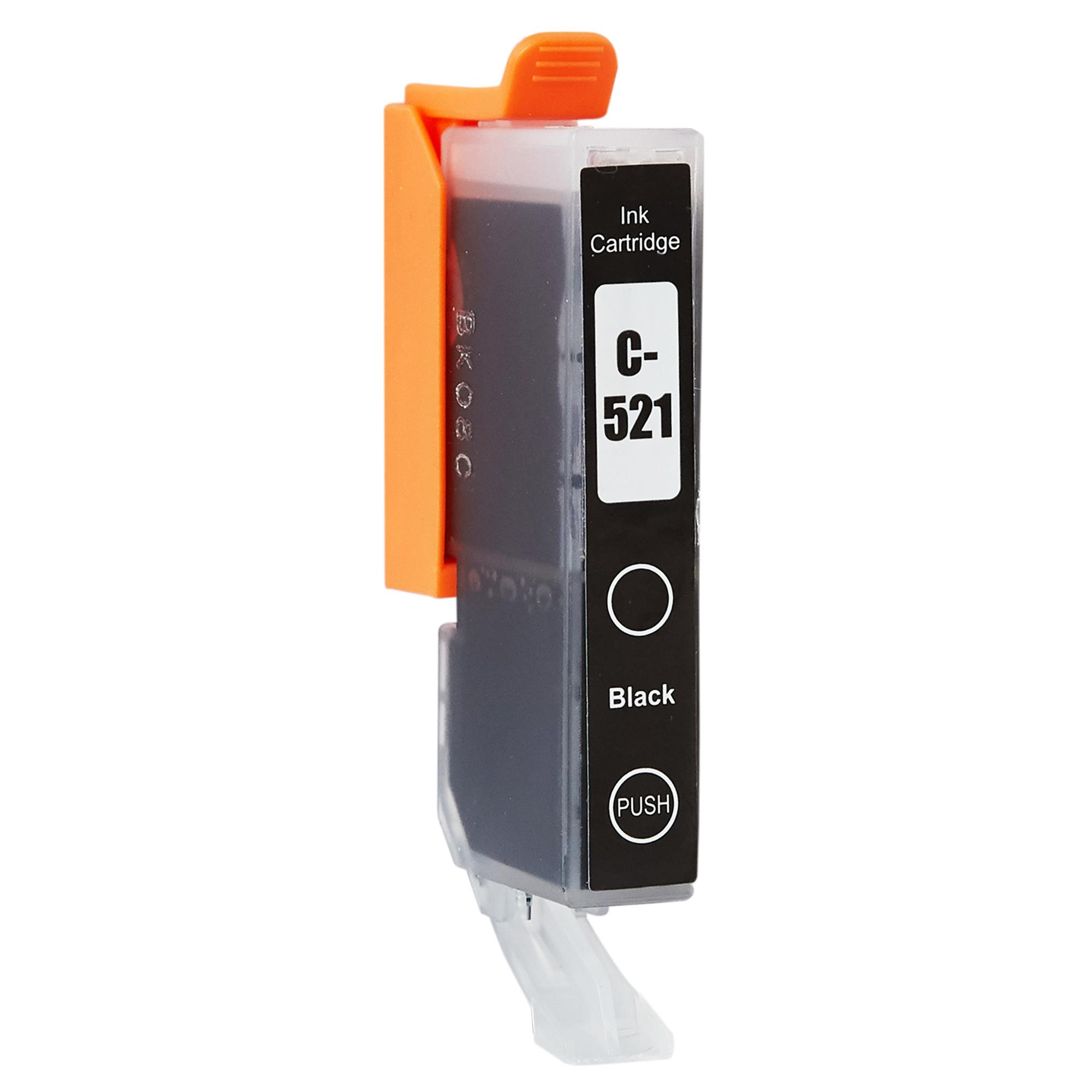 Kompatibel zu Canon CLI-521BK / 2933B001 Tinte Black