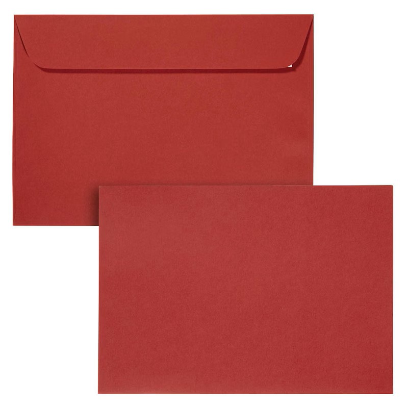 artoz Briefumschläge Mosaic DIN C5 ohne Fenster weinrot haftklebend 20 St.