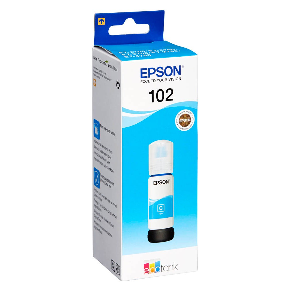 Epson 102 / C13T03R240 Nachfüll-Tinte Cyan 70 ml