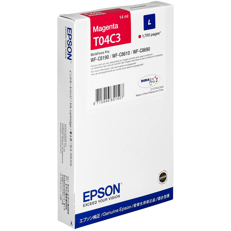 Epson Tintenpatrone magenta (C13T04C340, T04C3)
