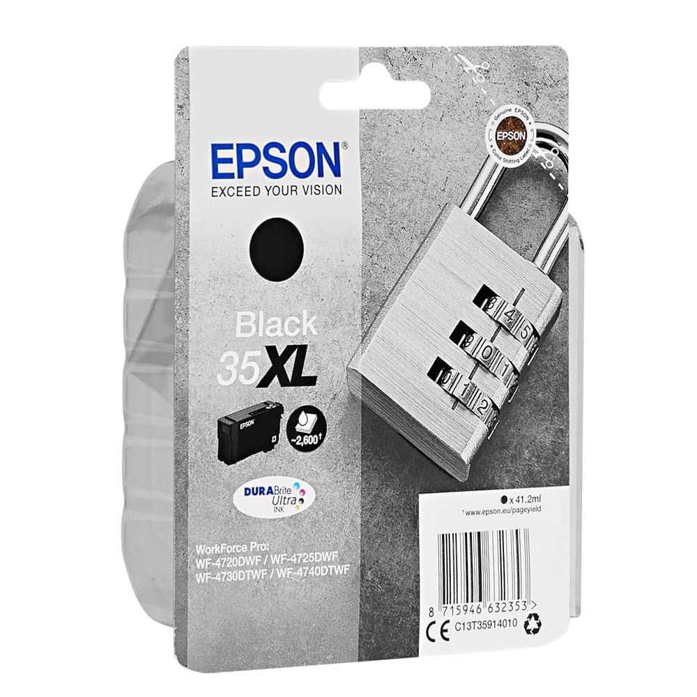 Epson Tintenpatrone schwarz HC (C13T35914010, 35XL)