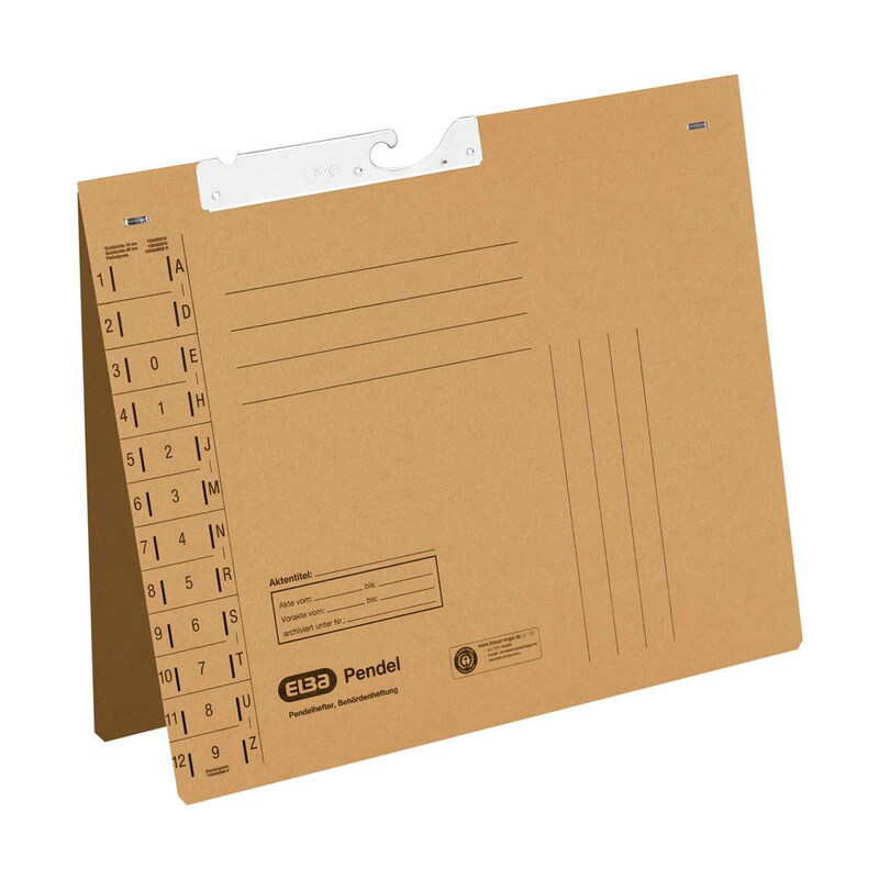 ELBA Pendelhefter Karton naturbraun DIN A4 1x Amtsheftung, 1 St.
