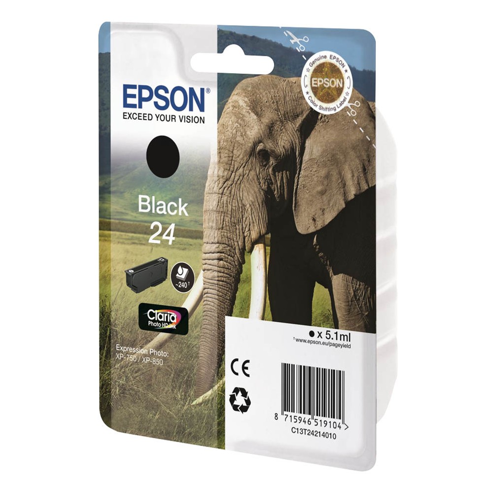 Epson 24 / C13T24214012 Tinte Black