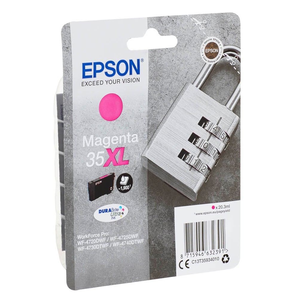 Epson Tintenpatrone magenta HC (C13T35934010, 35XL)
